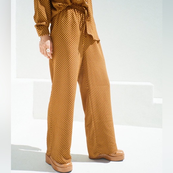 Lisa Says Gah checkered matching set cold Bailey top Medium - Picture 14 of 14